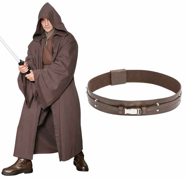 Star Wars Dark Brown Jedi Robe with Jedi Belt